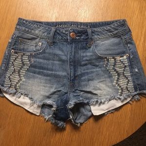 American Eagle Hi-Rise Festival Shorts